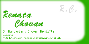 renata chovan business card